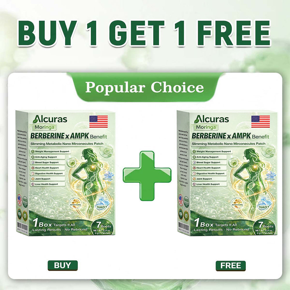 🧬Alcuras™ Moringa × Berberine × AMPK 8-Benefit Slimming & Metabolic Nano Microneedle Patch 🇺🇸  Just once a day · Visible changes in 7 days  ✅ For obesity, loose skin, diabetes, sleep apnea, joint issues, and more