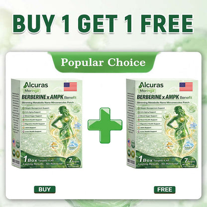 🧬Alcuras™ Moringa × Berberine × AMPK 8-Benefit Slimming & Metabolic Nano Microneedle Patch 🇺🇸  Just once a day · Visible changes in 7 days  ✅ For obesity, loose skin, diabetes, sleep apnea, joint issues, and more