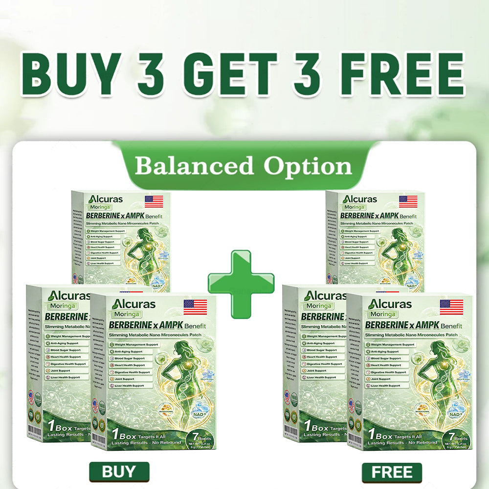🧬Alcuras™ Moringa × Berberine × AMPK 8-Benefit Slimming & Metabolic Nano Microneedle Patch 🇺🇸  Just once a day · Visible changes in 7 days  ✅ For obesity, loose skin, diabetes, sleep apnea, joint issues, and more