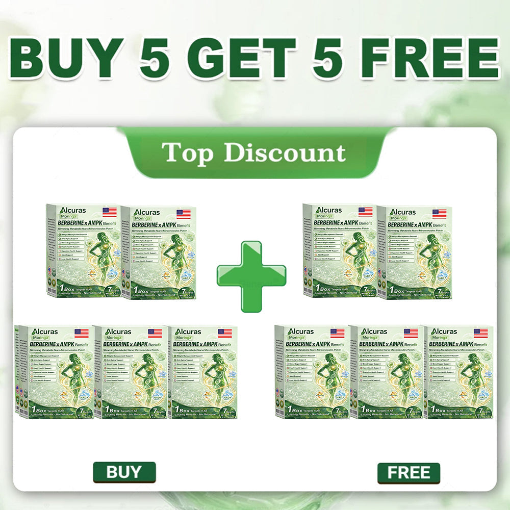 🧬Alcuras™ Moringa × Berberine × AMPK 8-Benefit Slimming & Metabolic Nano Microneedle Patch 🇺🇸  Just once a day · Visible changes in 7 days  ✅ For obesity, loose skin, diabetes, sleep apnea, joint issues, and more